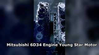 Двигатель высокой точности сборки короткого блока Mitsubishi 6D34